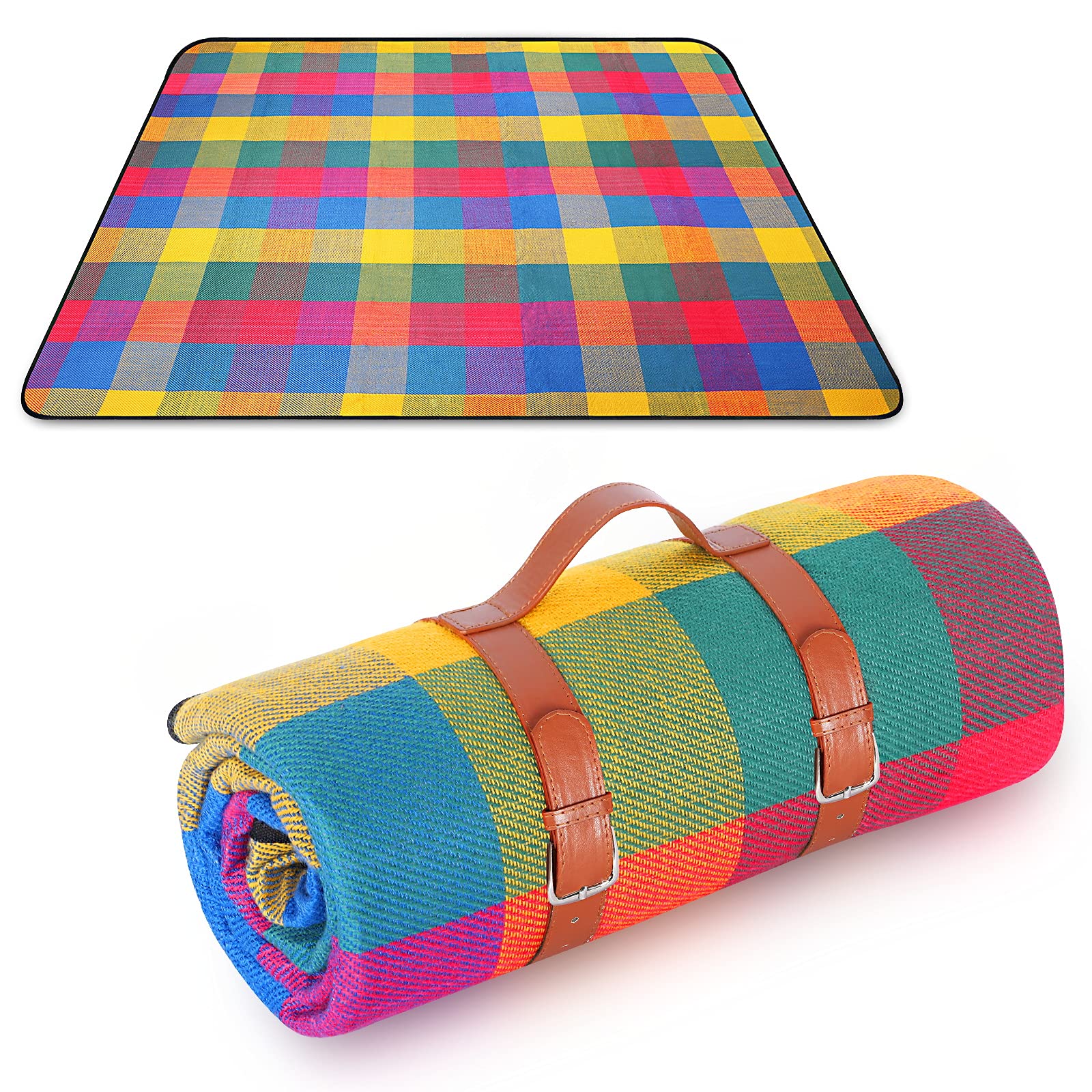Coperta da Picnic, 150 x 200 cm, Grande con Fondo Impermeabile, Tappetino da Picnic Ideale per Viaggi, Escursionismo e Giardino Coperta da Campeggio, Impermeabile e a Prova di umidità