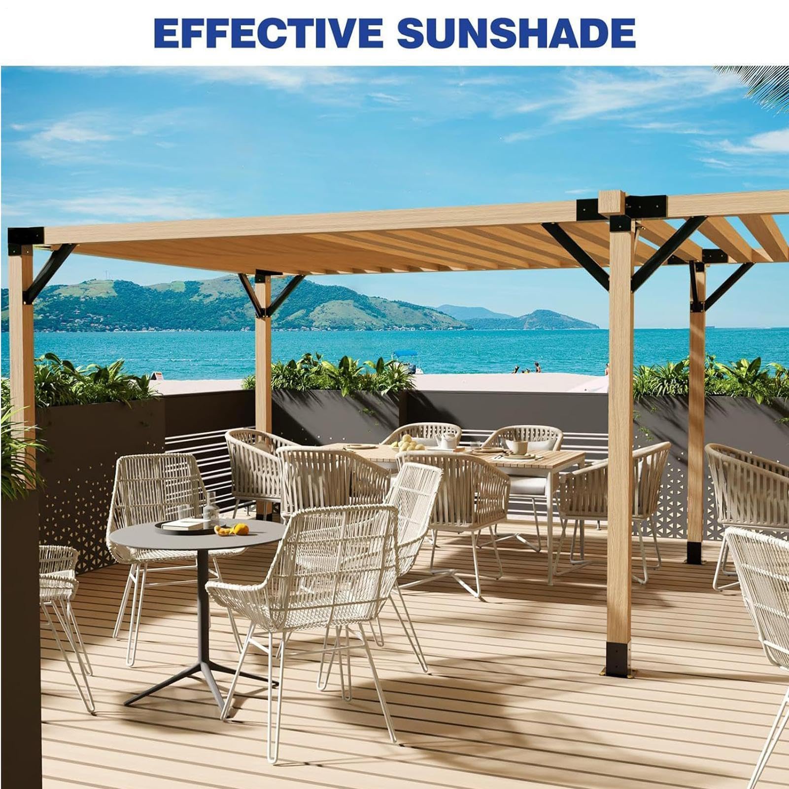 Supporto angolare a 45 gradi – Connettore per travi / connettori angolari in legno | Supporto angolare per travi in legno gazebo, set di supporto per parete angolare armadio cucina
