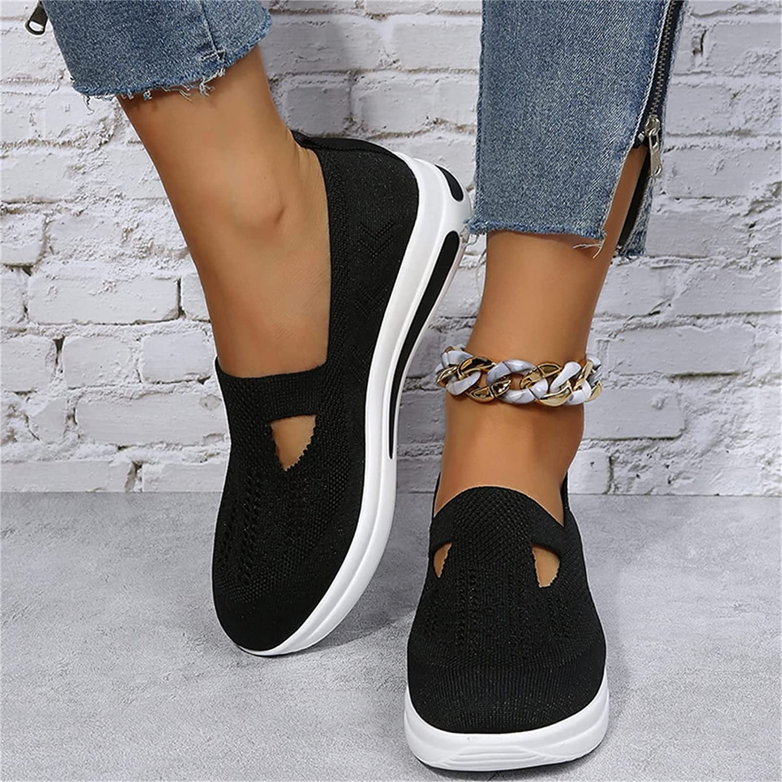 Sandalias de verano para mujer tipo gladiador en color negro
