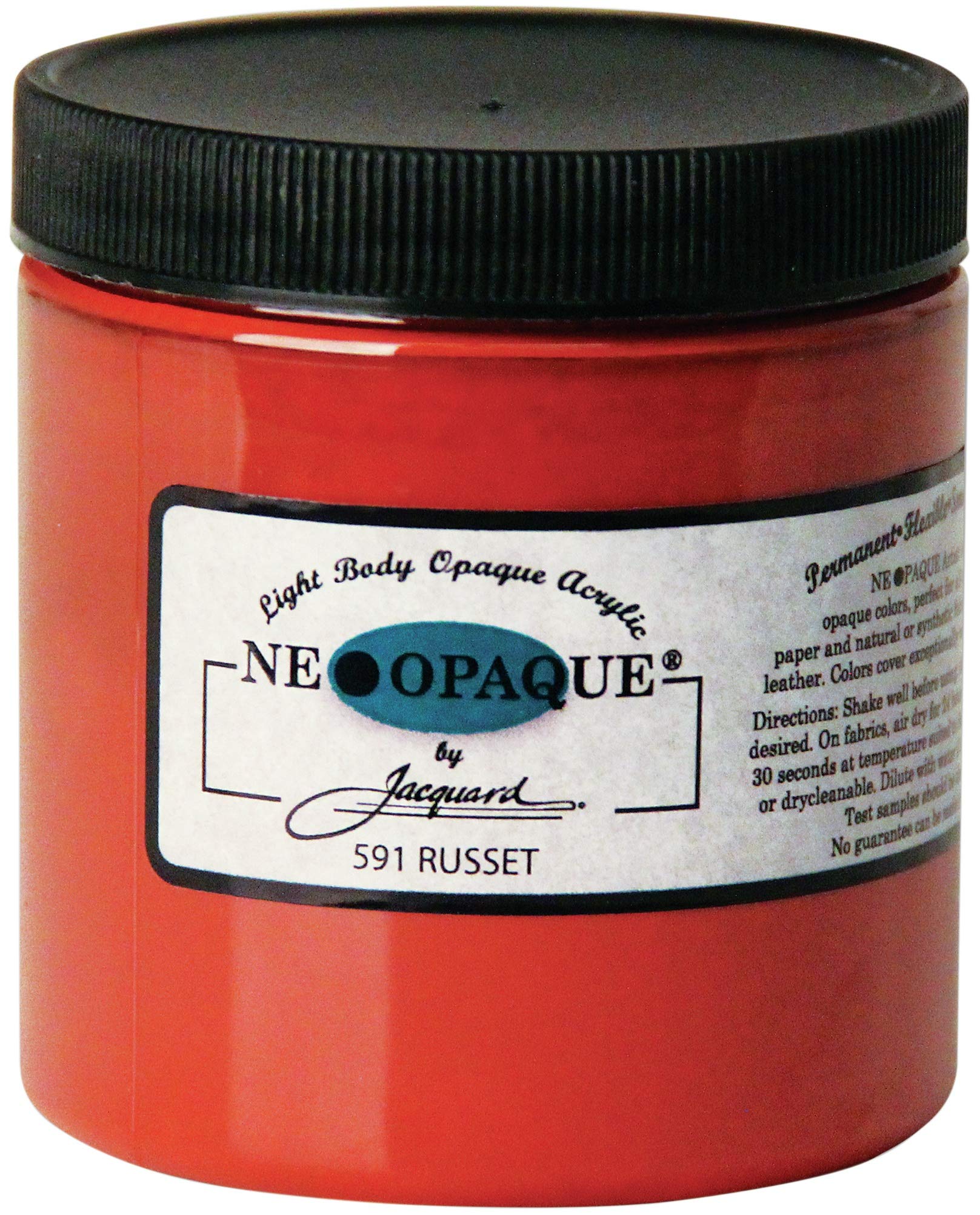 Peinture opaque Jacquard Neopaque Russet flacon 8oz haute couvrance