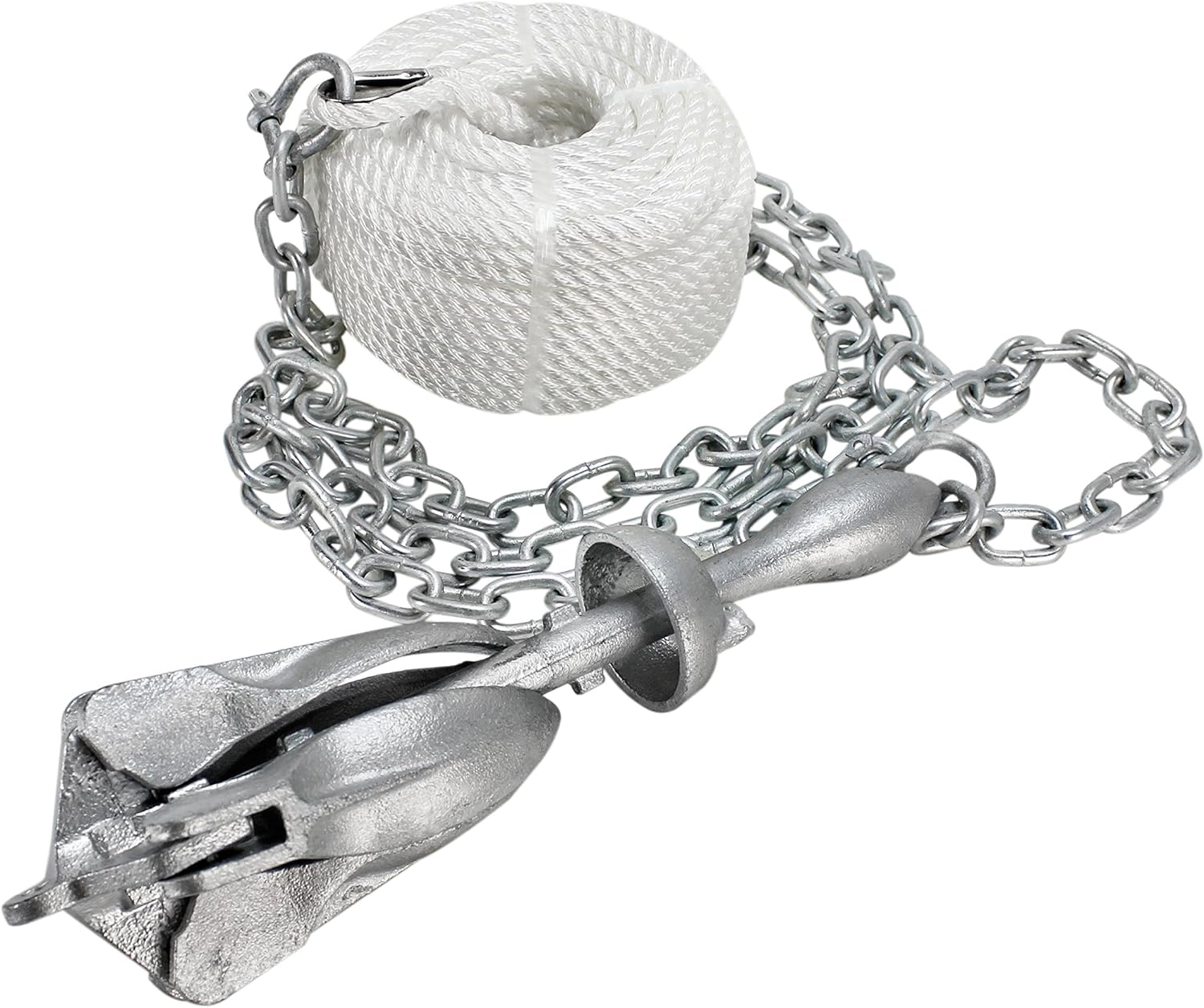 Extreme Max 3006.6705 BoatTector Complete Grapnel Anchor Kit for Small Boats, Jon Boats, Flat Bottoms, Inflatable Boats, etc. - 5.5 lbs., Red: Automotive