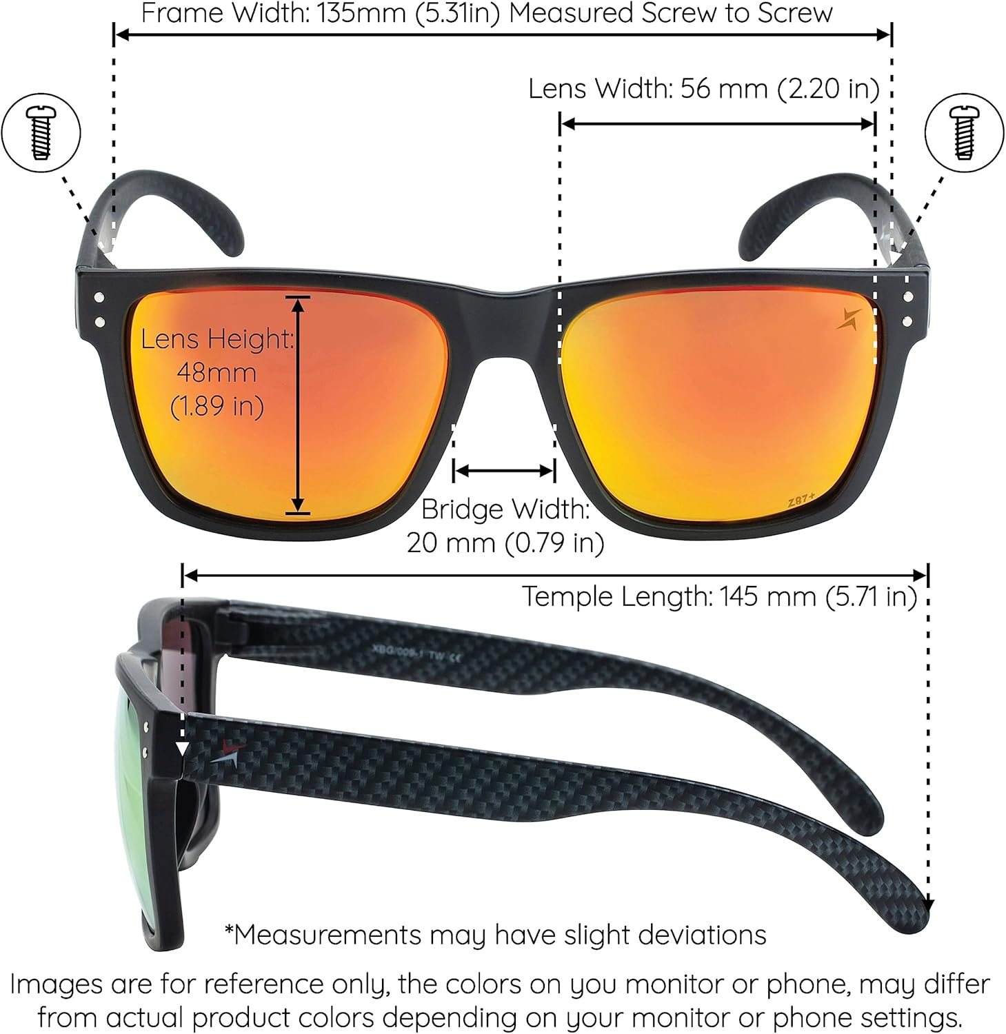 X Power ANSI Z87+ Extra Large Weekenders Safety Sunglasses Impact Resistant Polycarbonate Lens & Frame (Made In Taiwan)