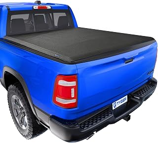 Tyger Auto T1X Soft Roll-Up in Fabric Truck Bed Tonneau Cover Compatible with 2019-2026 Ram 1500 (Not Fit 19-24 Classic) | 6'4" (76") Bed | TG-BC1D9047X