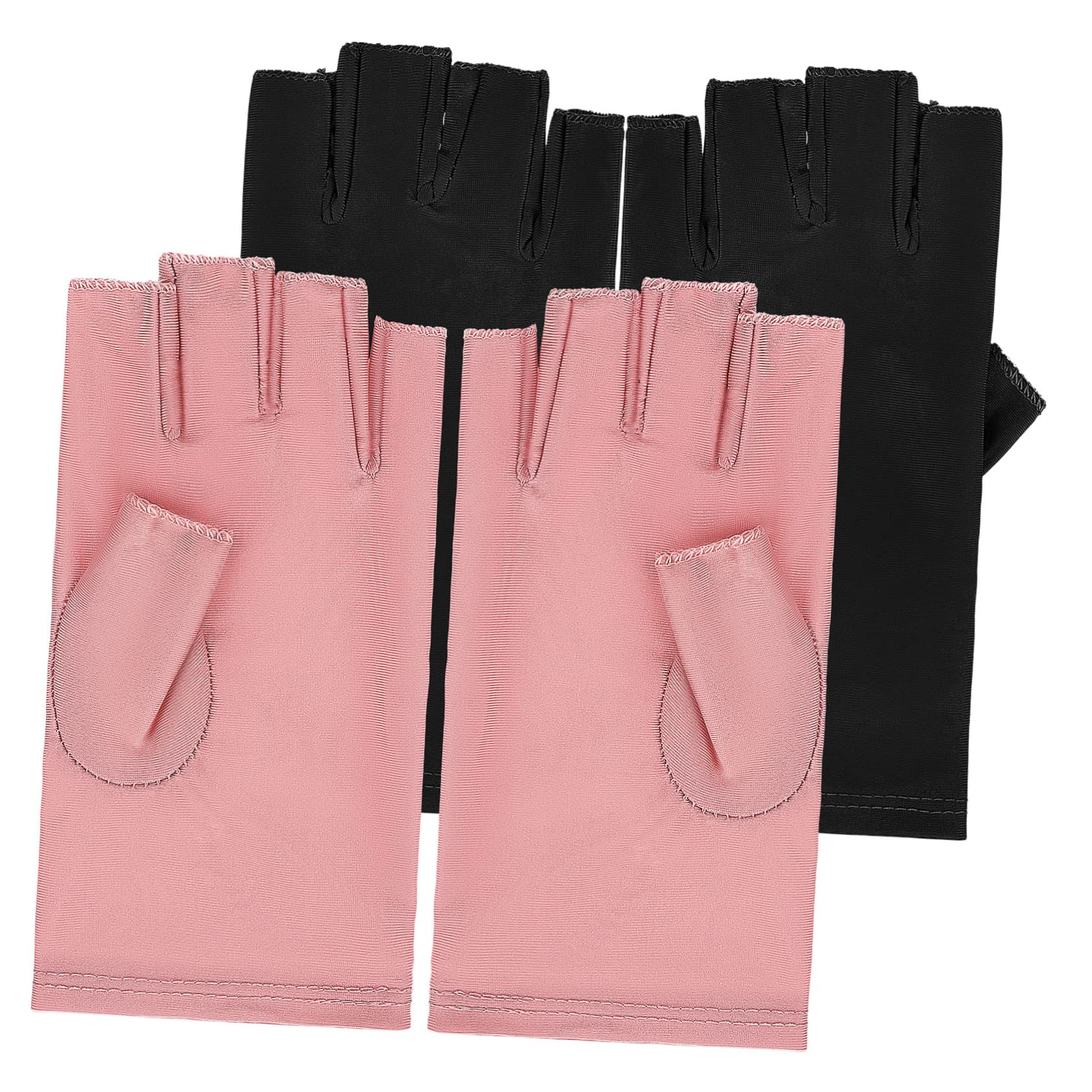 Healeved 6pares Guantes De Manicura Uv Para Protección De Manos De Guantes Antirrayos y Antivioletas Para Gel Nail Art Uso Ciclismo y Manejo