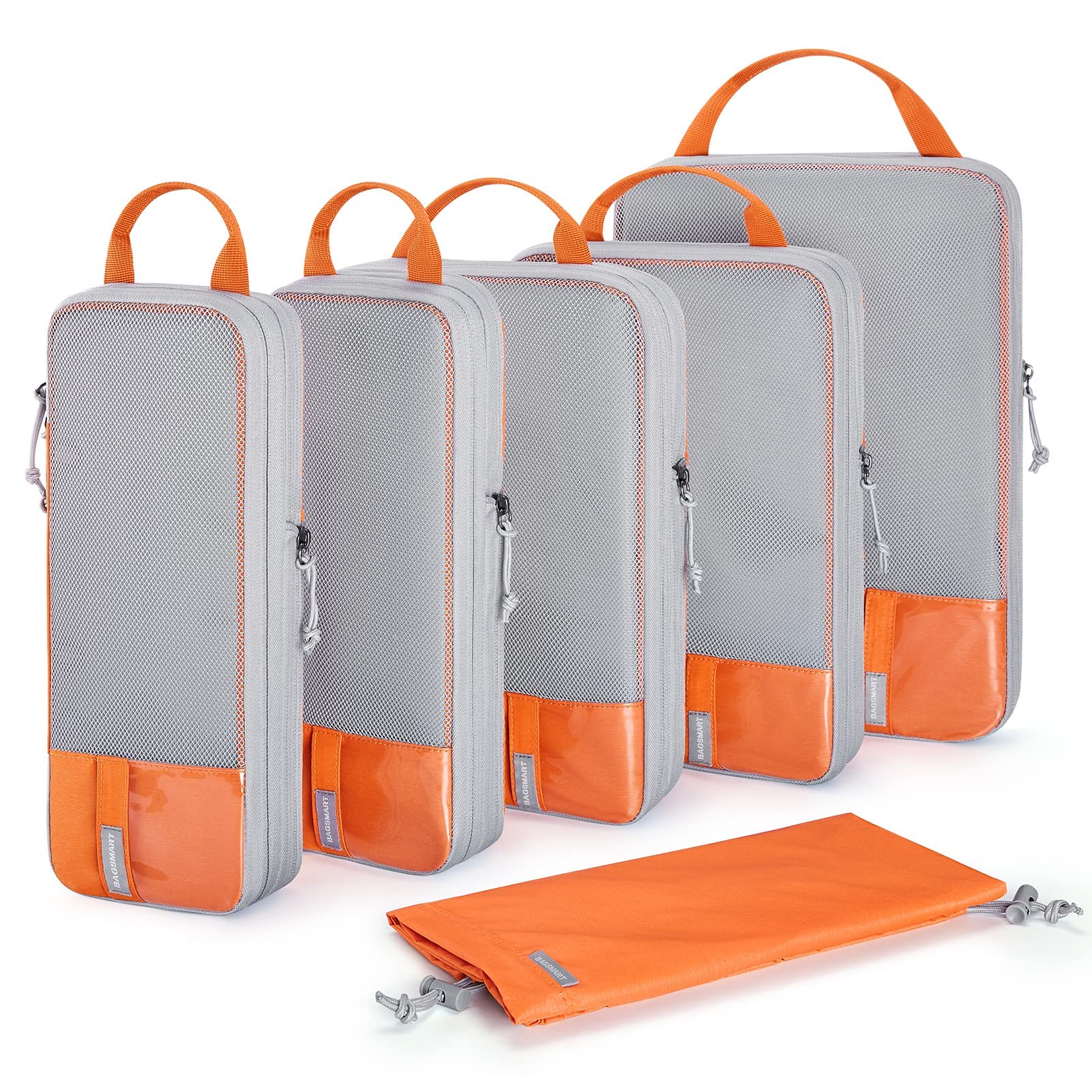 bagsmartBAGSMART Compression Packing Cubes for Travel, Lightweight Vacation Essentials, Suitcase Organizer Bags, Durable Luggage Organizer, 6/4/2 Set Options