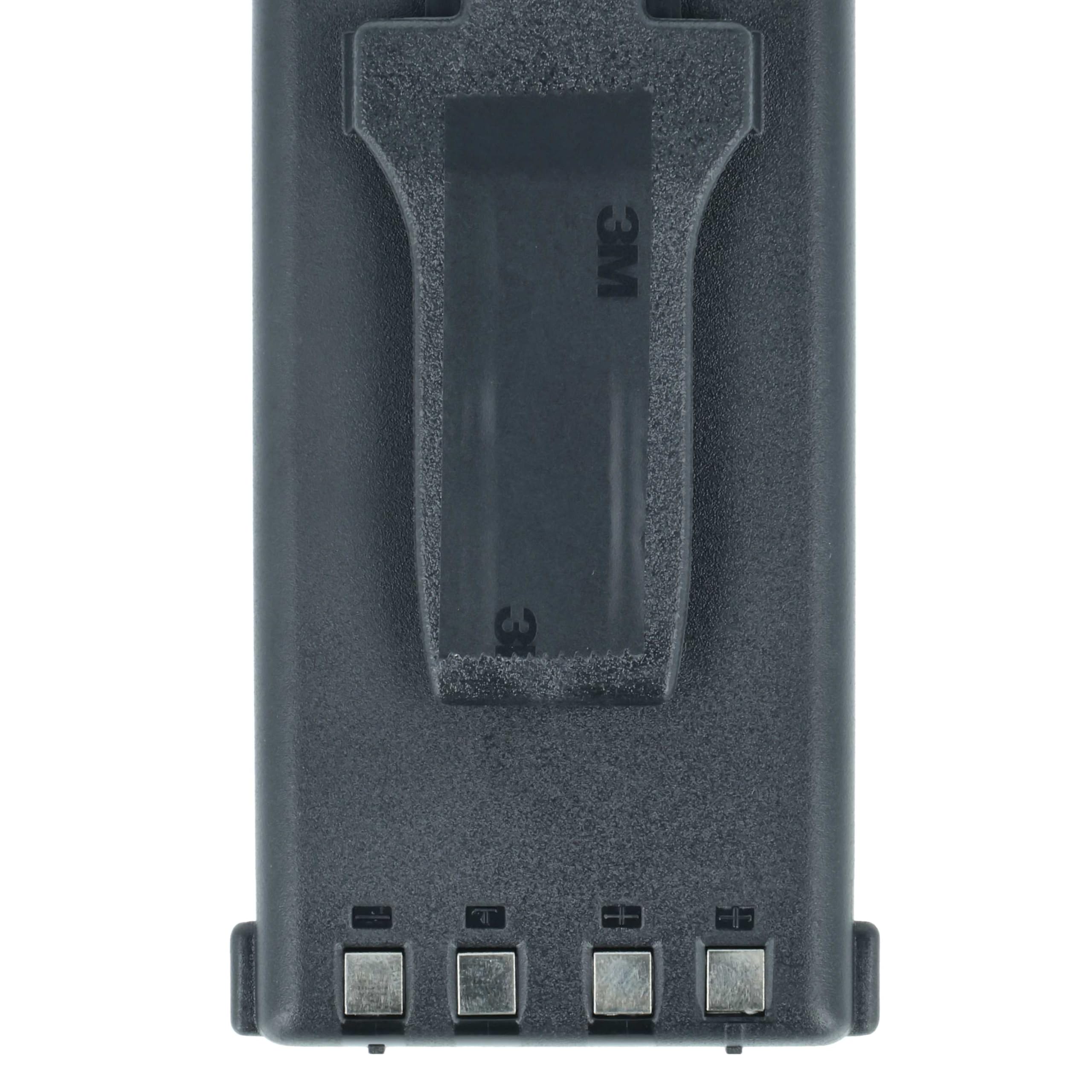 vhbw batteria compatibile con Kenwood TH-D7, TH-D7A, TH-D7AT, TH-D7E, TH-G71 radio (1100mAh, 7,2V, NiMH) + clip