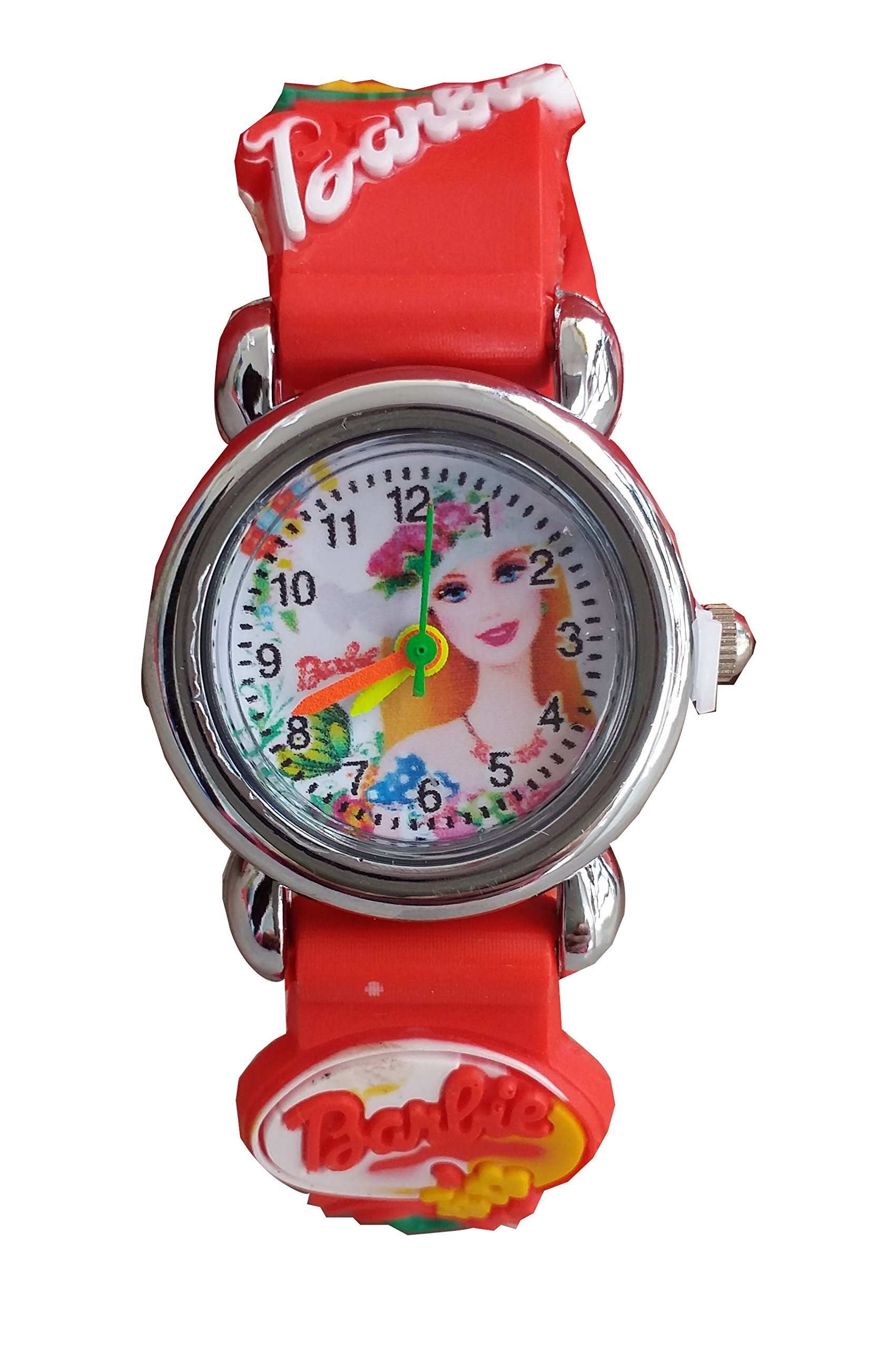 S S TRADERS-Red BarbieSteel Analog Kids Watch for Girls,Good Gift Item for Kids (B01N674XWX) Amazon Price History, Amazon Price Tracker