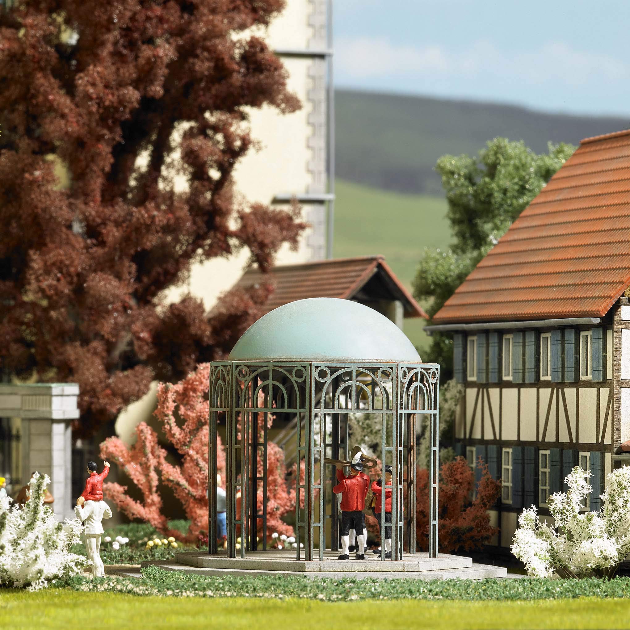 Busch 1578 Gazebo HO Structure Scale Model Structure-picture-26
