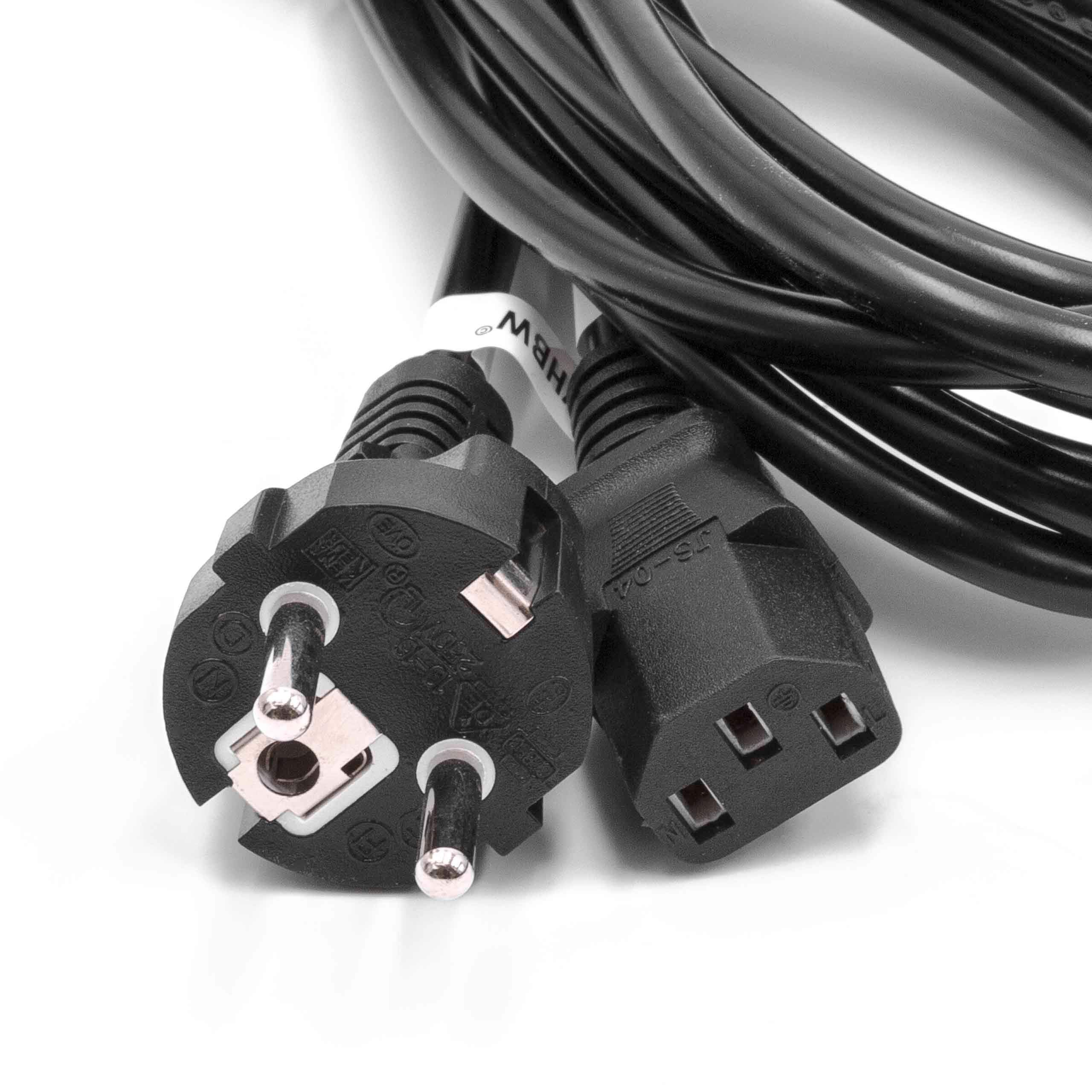 vhbw 10x cavo di alimentazione con spina schuko e connettore C13, da 5 metri compatibile con PC monitor computer stampante ecc.