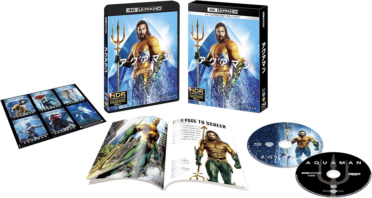 Amazon アクアマン 4k Ultra Hd ブルーレイセット 初回仕様 2枚組 ブックレット キャラクターステッカー付 Blu Ray 映画 Amazon アクアマン 4k Ultra Hd ブルーレイセット 初回仕様 2枚組 ブックレット キャラクターステッカー付 Blu Ray 映画