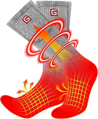 Calcetines con calefacción con batería eléctrica recargable, para mujeres y hombres. Para invierno, esquí, deportes al aire libre. ML