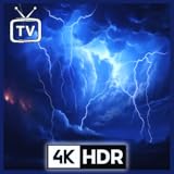 雨音付き雷雨 - 没入型雷スクリーンセーバー