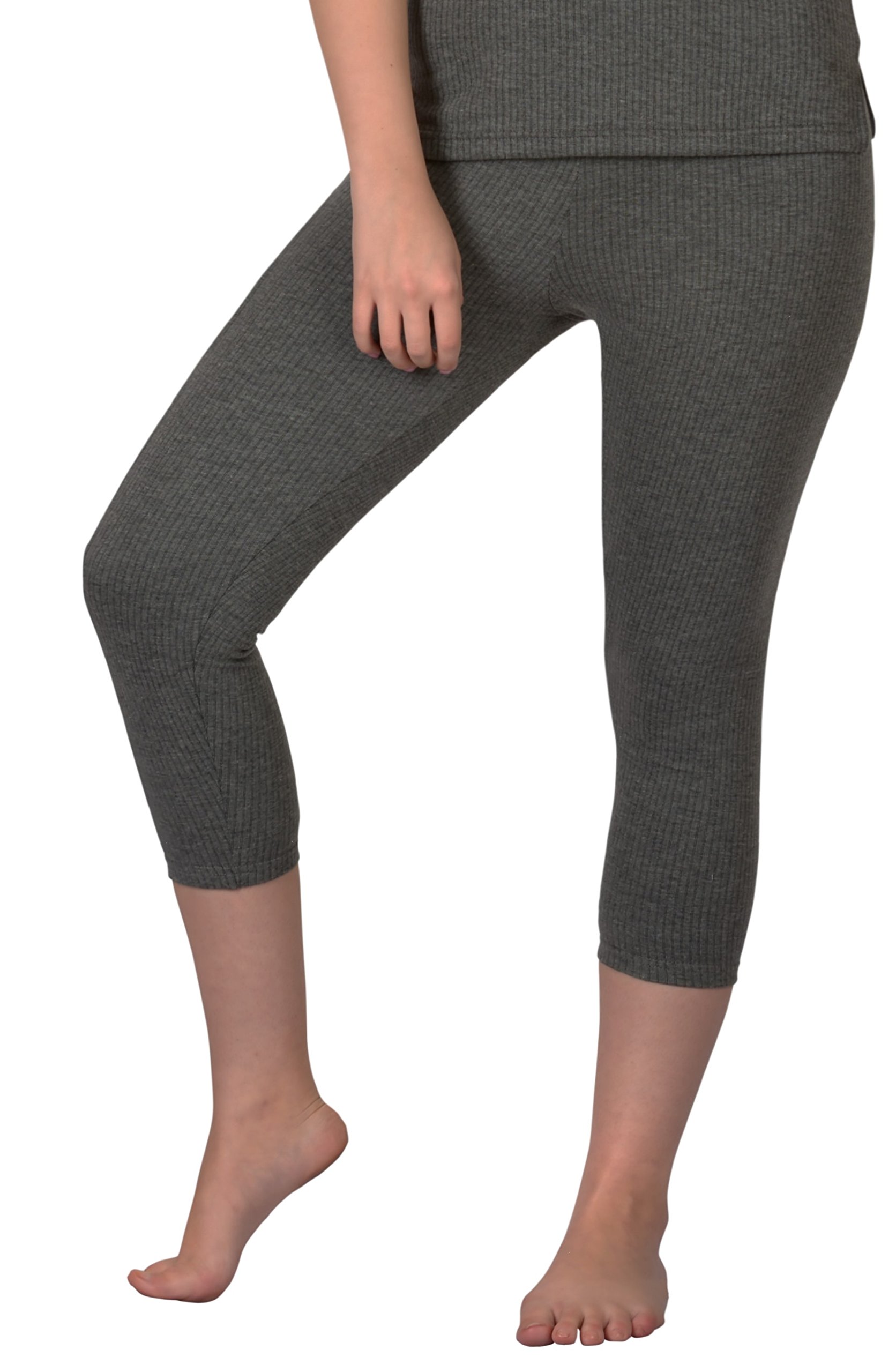 Selfcare Girls Thermal Lower, Set of 2 (D3-Grey, W3-White, 3-4 Years) 2