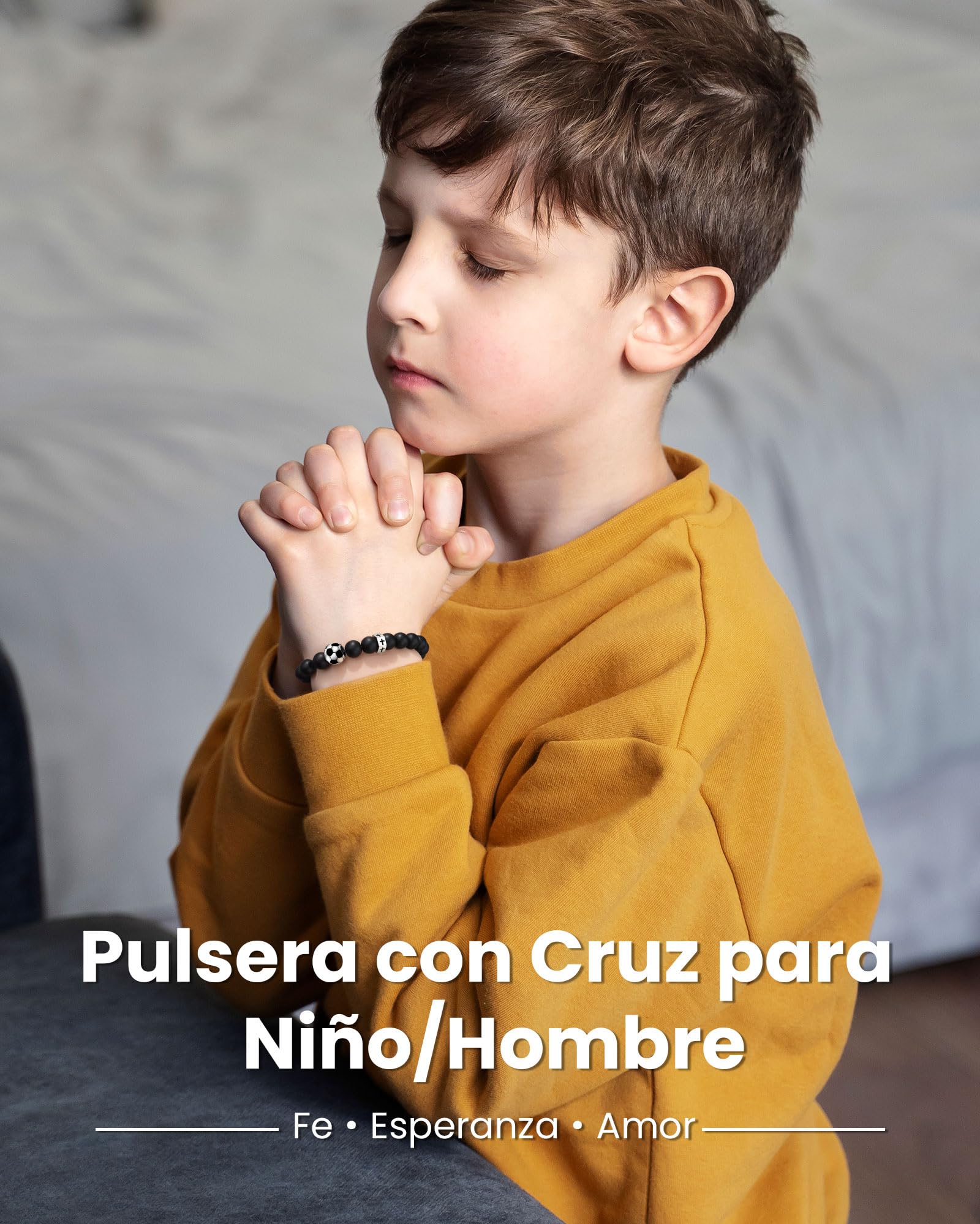 VU100 Regalos Comunion Niño Niña, Regalos Primera Comunion Niño Niña Recordatorios Comunion Originales Pulsera Comunion Niños Niñas Hombre Pulsera Cruz Ajustable
