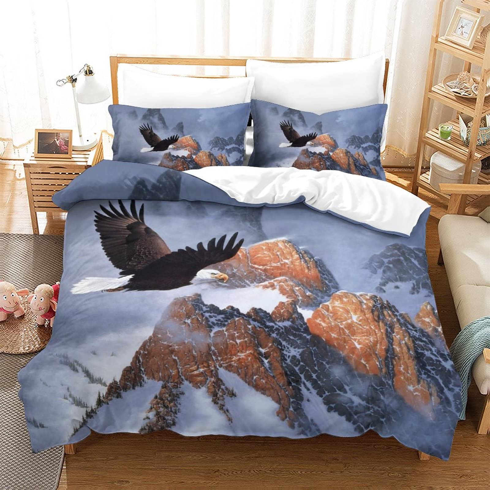Housse de couette respirante contre la chaleur pour lit double 200x200