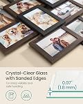 SONGMICS 4x6 Collage Picture Frames, 12-Pack Picture Frames Collage for Wall Decor, Photo Collage Frame, Maroon Brown and Heather Greige | Photo Collage Frame, Multi Picture Frame Set with Glass Front, Assembly Required, Maroon Brown, Heather Greige