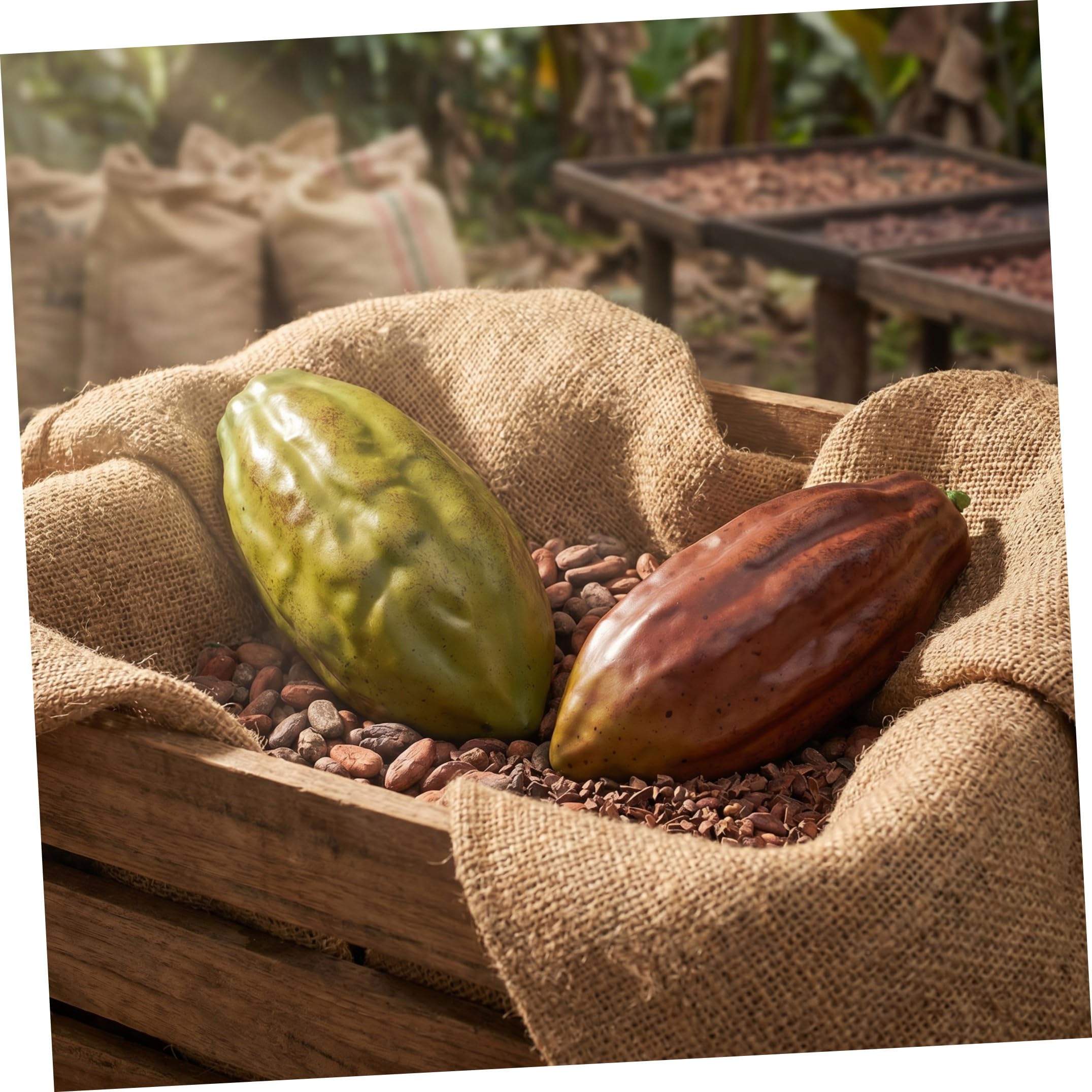 Toyvian 2 Pezzi Frutto Artificiale Caffè Realistico per Decorazione Casa e Negozio Simulazione di Frutta per Esposizioni e Ambienti Interni