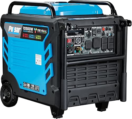 Pulsar PGD105TiSCO Tri Fuel Inverter Generator,10500-Watt Tri Fuel Gasoline Propane