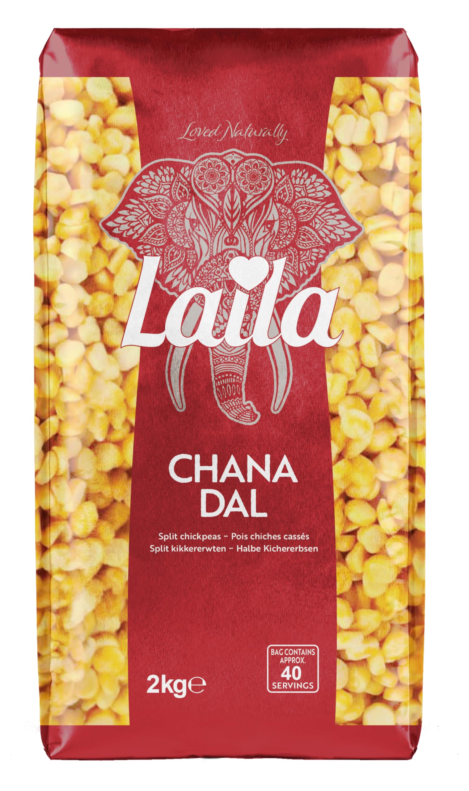 Laila Chana Dal 2Kg.Channa Dal is Rich in Fiber, Protein and Low in Cholesterol.
