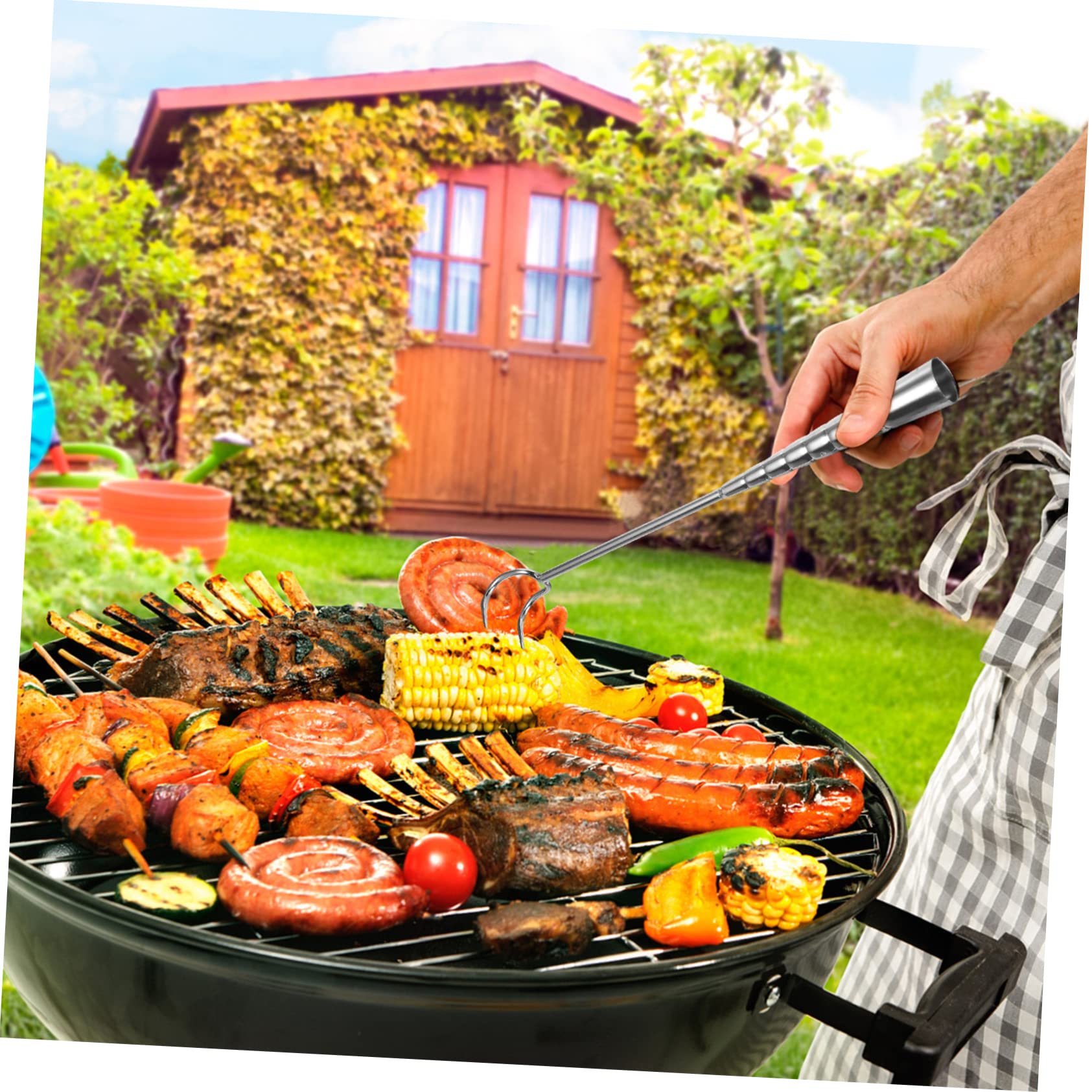 Non-stick 35 Holes LPG Gas Fried Quail Egg fryer on a Stick Oven Baker Maker Machine Iron Mold