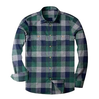 Alimens & Gentle Camisa Masculina Casual de Flanela