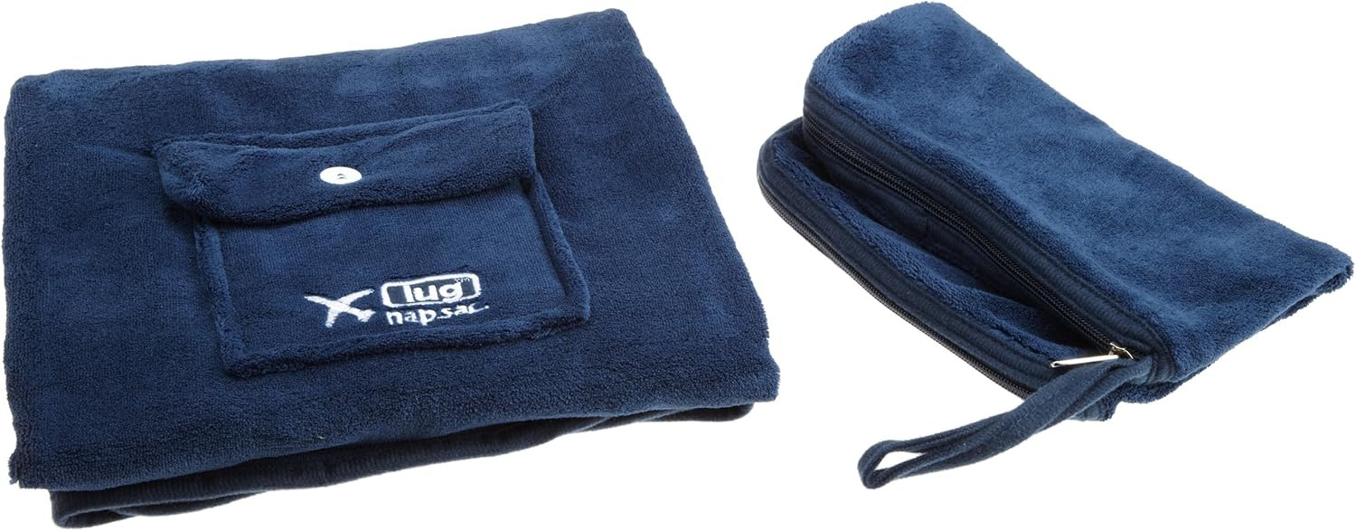 Lug Nap Sac Blanket & Pillow, Navy Blue, One Size Toys