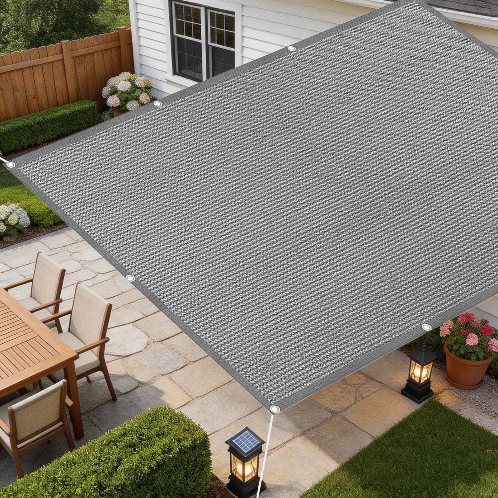 Toile ombrage exterieur 240x240 | Un coin de fraîcheur anti-UV pour votre jardin