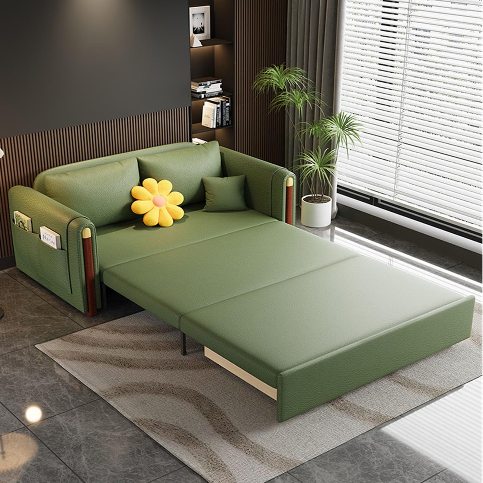 Fotel rozkładany Składana sofa, rozkładany fotel, nowoczesna rozkładana sofa z rozkładanym łóżkiem i schowkiem do salonu, sypialni, balkonu