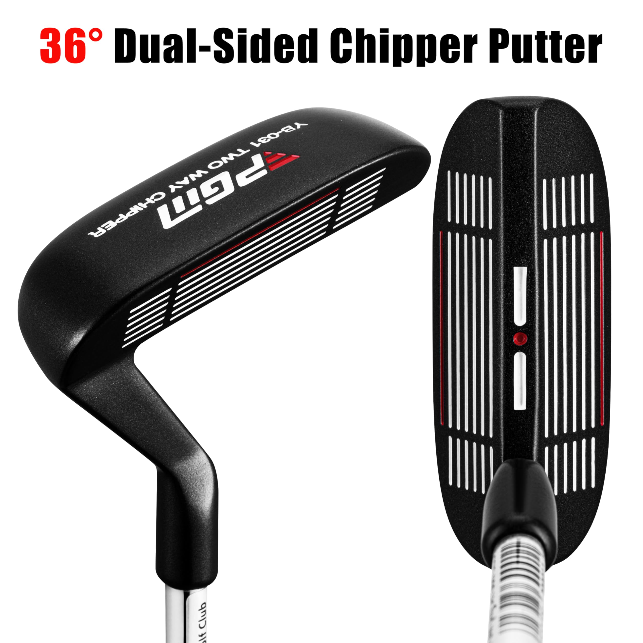 PGM Golfschläger Zwei-Wege-Chipper 36° für Rechts- und Linkshänder, Dual-Sided Chipper Putter Short Game Improvement Wedge für Männer und Frauen
