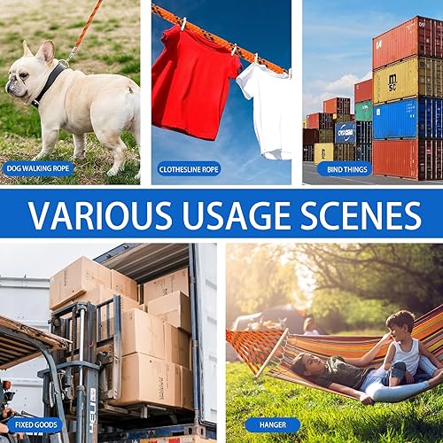 Miniatura 7 de Cuerda de paracaídas de 750 libras, 32 pulgadas, cuerda de supervivencia reflectante de 1/3 de grosor para tendedero, campamento, senderismo, equipo