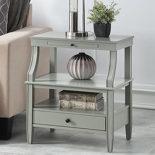 Mesita de noche Newport Storage de Grey