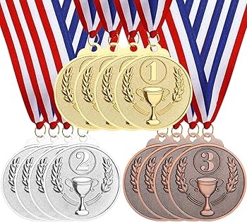 モンスターファーム　予選大会 優勝メダル Amazon | Hianjoo 12枚 子供用 メダル 金メダル 銀メダル