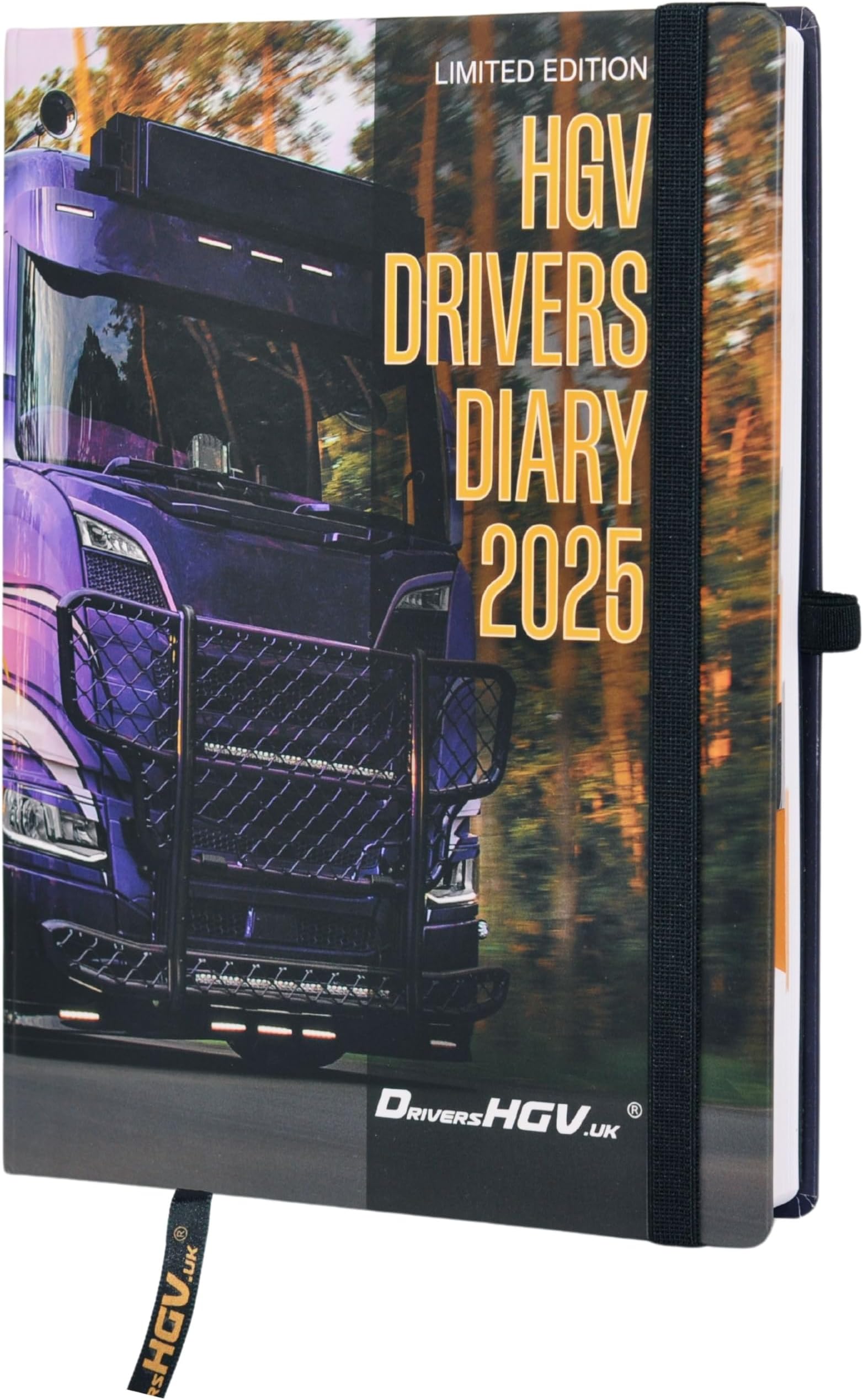 HGV Drivers Diary 2025: Trucker Log Book | Weekly Timesheet | Shift & Mileage Log | Expenses Log | Planner | Calendar | TACHO | EU HGV Rules | Mobile Apps QR Code| Lorry | Van | Coach | Bus | Gift Hardcover – Organizer, 9 Oct. 2024