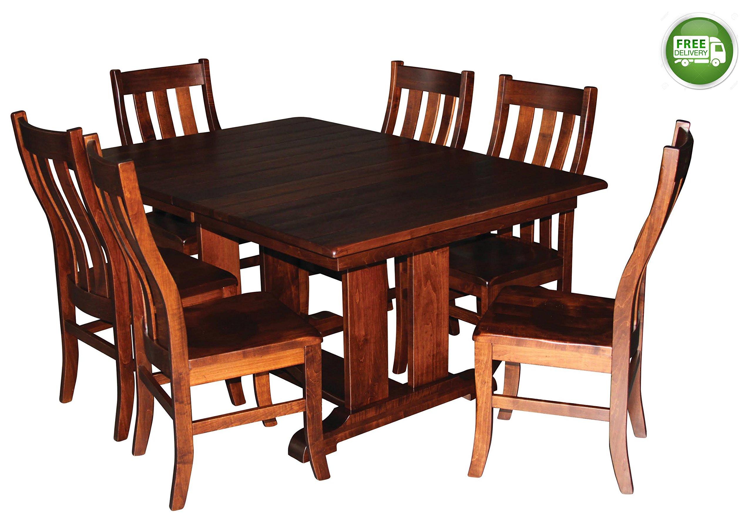 Buy Aspen Tree Trestle Dining Room Table Set for 6 8 Solid le
