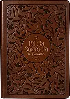 Bíblia NVI Bible Journaling, courosoft marrom com baixo relevo, com espaço para anotações, Leitura Perfeita, Falei com Amor: Bíblia Sagrada Nova Versão Internacional