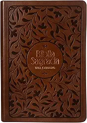 Bíblia NVI Bible Journaling, courosoft marrom com baixo relevo, com espaço para anotações, Leitura Perfeita, Falei com Amor: Bíblia Sagrada Nova Versão Internacional
