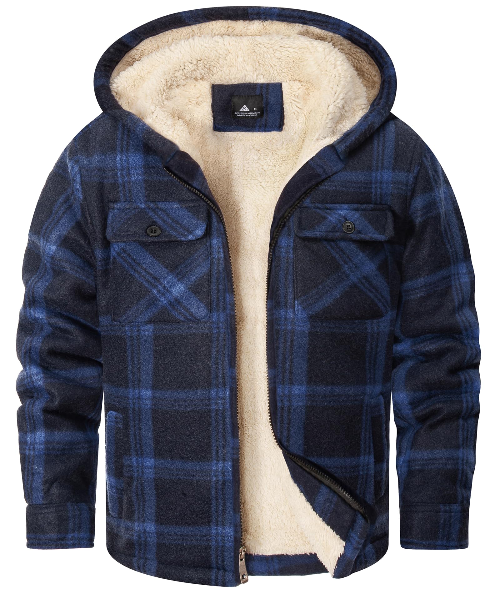GEEK LIGHTING Boys Girls Flannel Fleece Jackets Sherpa Lined Hoodies