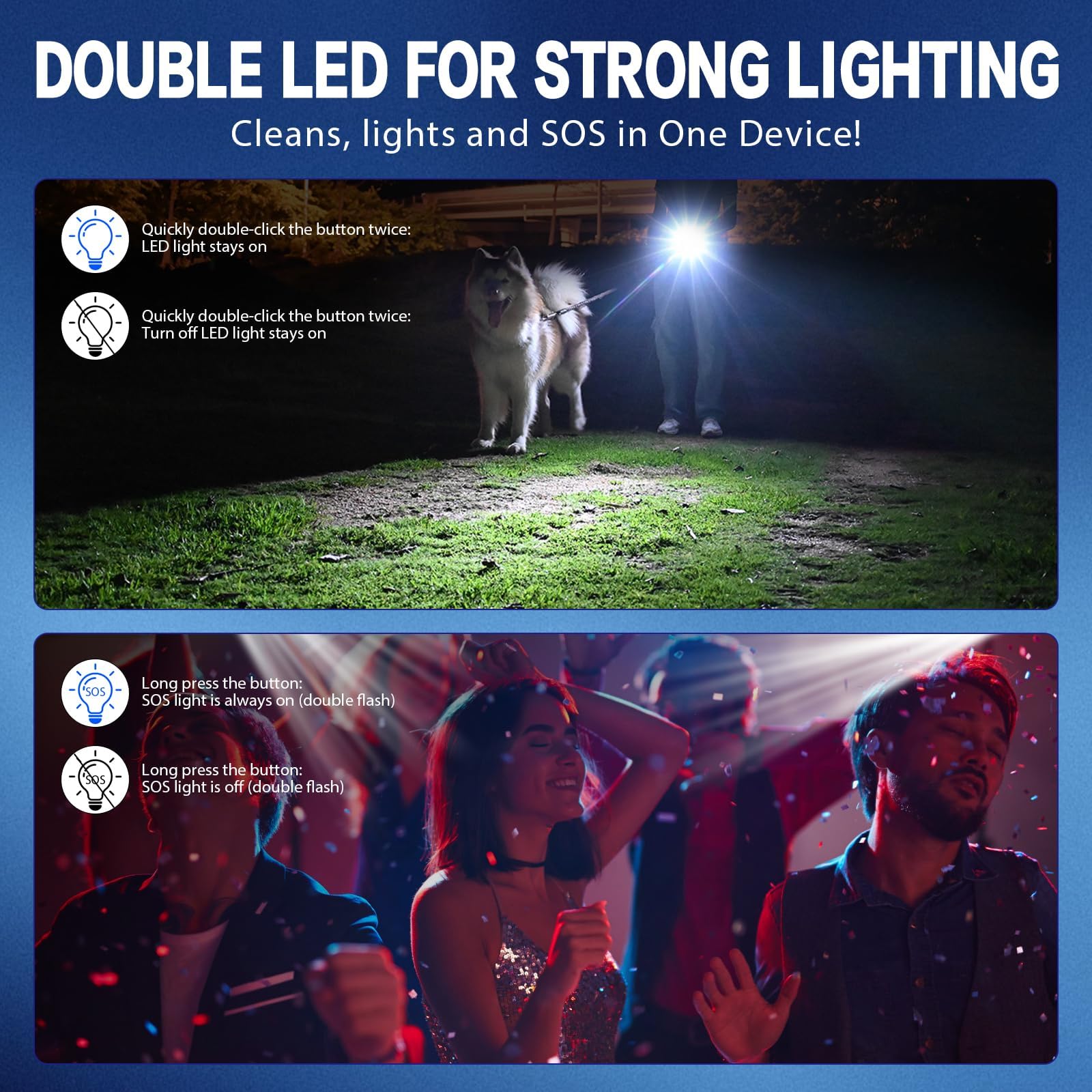 Soffiatore Aria Compressa-150000RPM/180W Rimuovi Polvere Aria Compressa,Mini Soffiatore,Aria Compressa a 3 Ingranaggi con Batteria Ricaricabile e Illuminazione a LED,Super Vento,per Computer,Tastiera