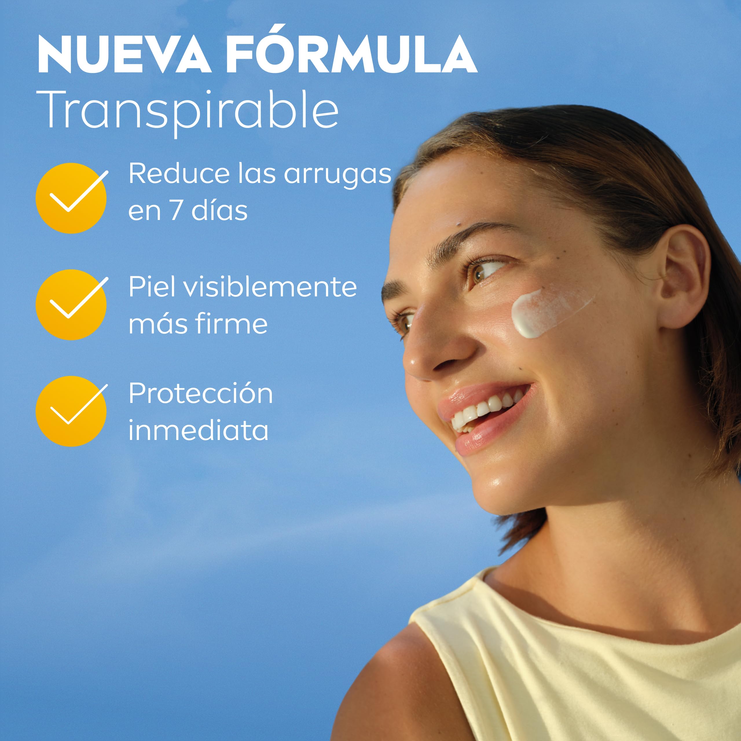 NIVEA SUN Q10 Protección Solar Facial Antiedad SPF50+ 40 ml Piel Madura