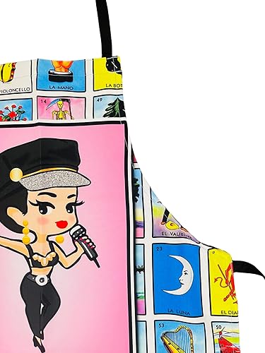 Miniatura 4 de Leos Imports Loteria Card - Delantal de bingo mexicano con bolsillos