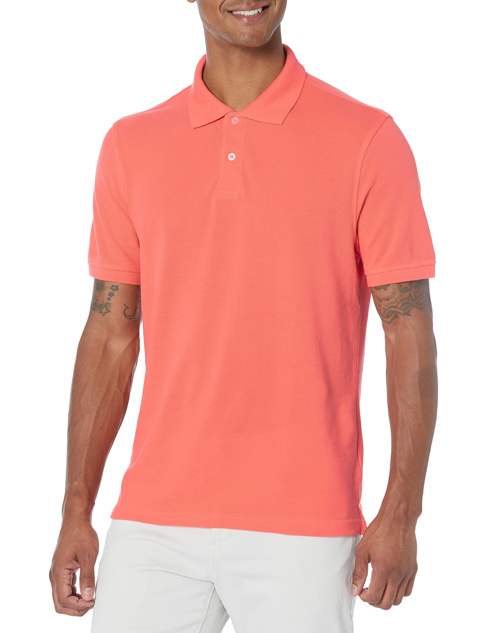 Amazon Essentials Herren Piqué-Poloshirt aus Baumwolle, Schmale Passform