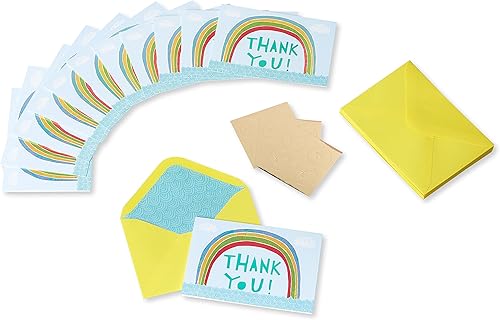 Miniatura 2 de Papyrus Tarjetas de agradecimiento con sobres, arcoíris (12 unidades)