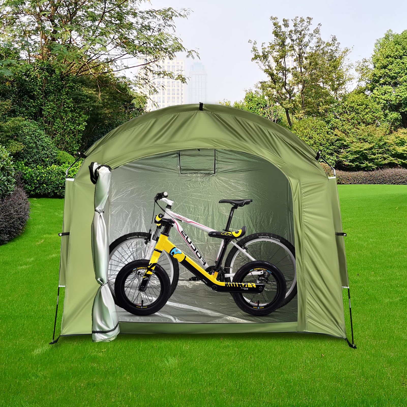 Tienda de campaña para bicicleta, portátil, tienda de herramientas para bicicleta, garaje, al aire libre, camping, jardín, tienda de campaña, tela Oxford 210D, para bicicletas, motocicletas