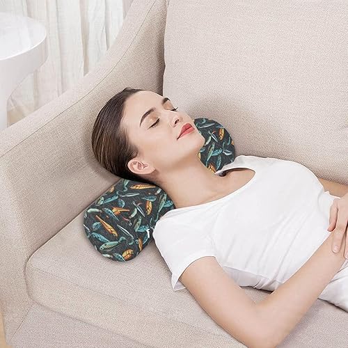 Miniatura 5 de Fishing Baits Lures Knee Bolster Pillow for Legs Neck Roll Pillow with Cover Round Pillow Form Soft Foam Cylinder Support Pillow
