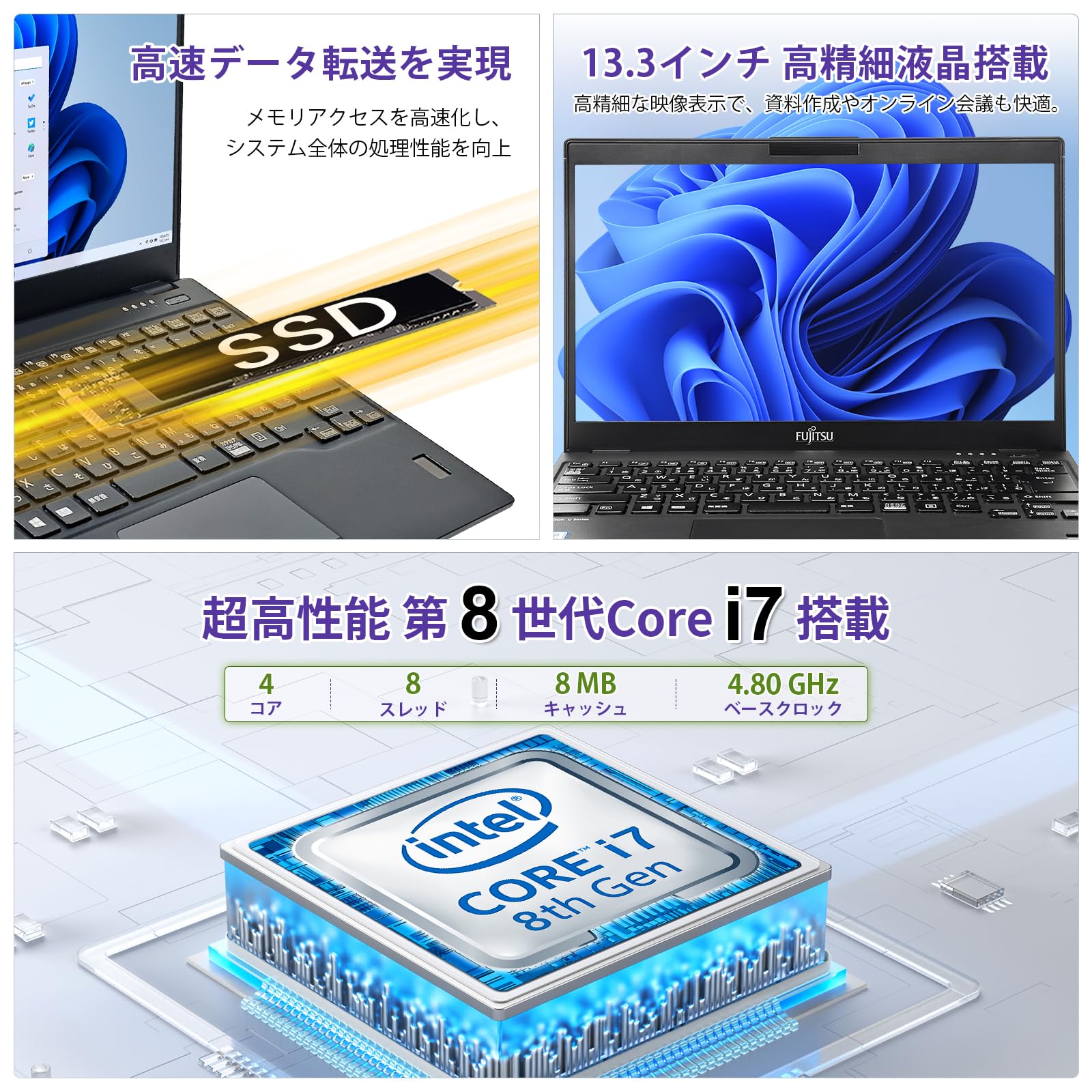 Amazon.co.jp: 【整備済み品】ノートパソコン 富士通 LIEFBOOK U939/B