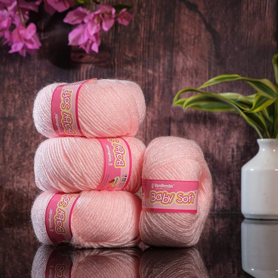 Vardhman Knitting Yarn Baby Soft Wool For Knitting, Kids Crochet