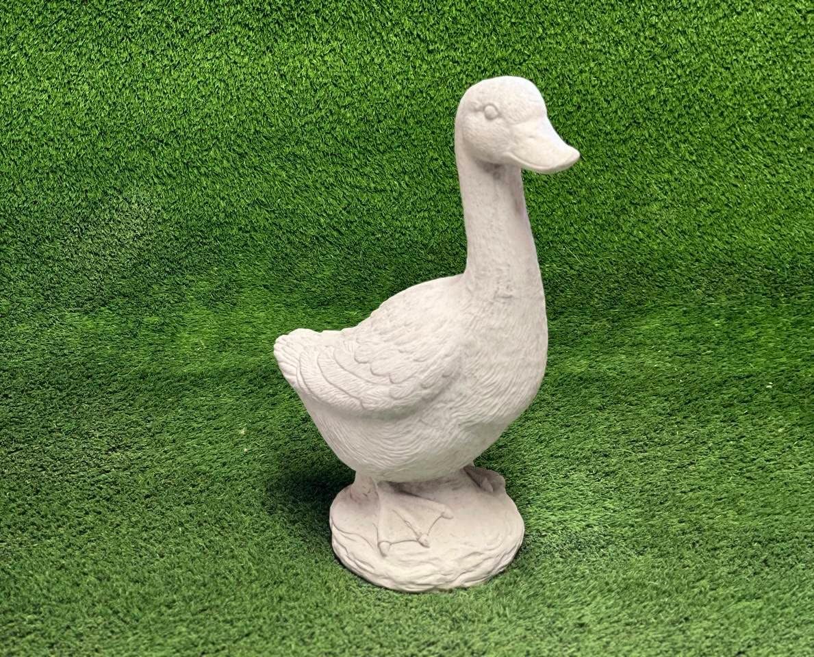 Concrete Standing Goose Statue Detailed Real Size Goose