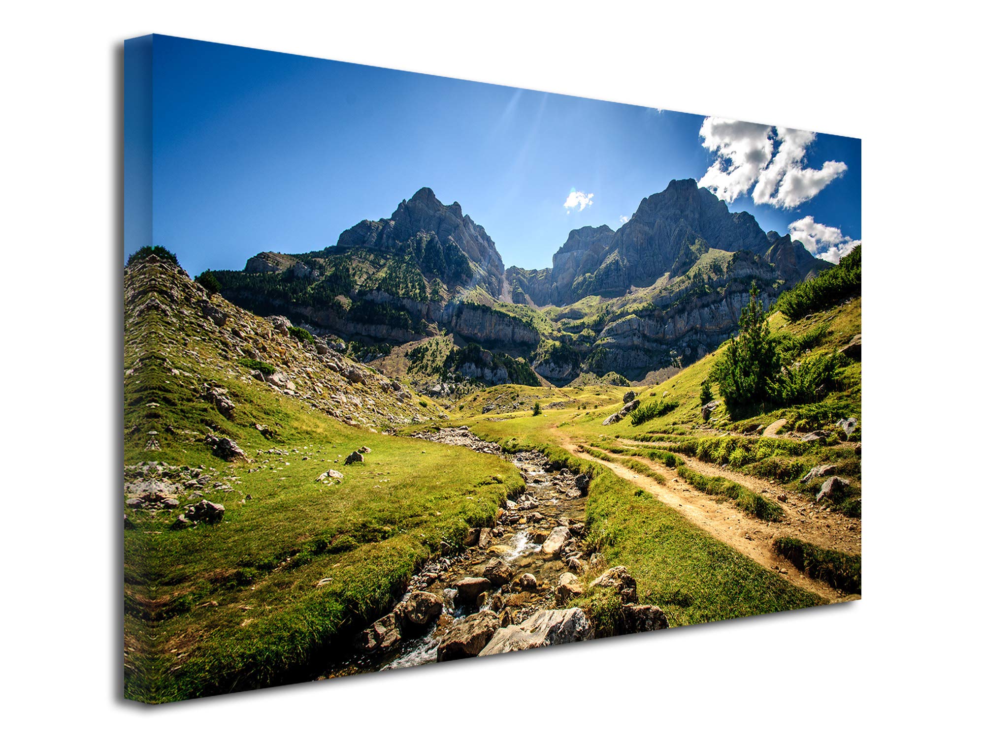 Declina, Quadro Decorativo da Parete per Soggiorno Moderno, cornici Decorative da Parete, Quadro Fotografico Deco Pena Tela, 50 x 30 cm, Canvas, 80x50 cm