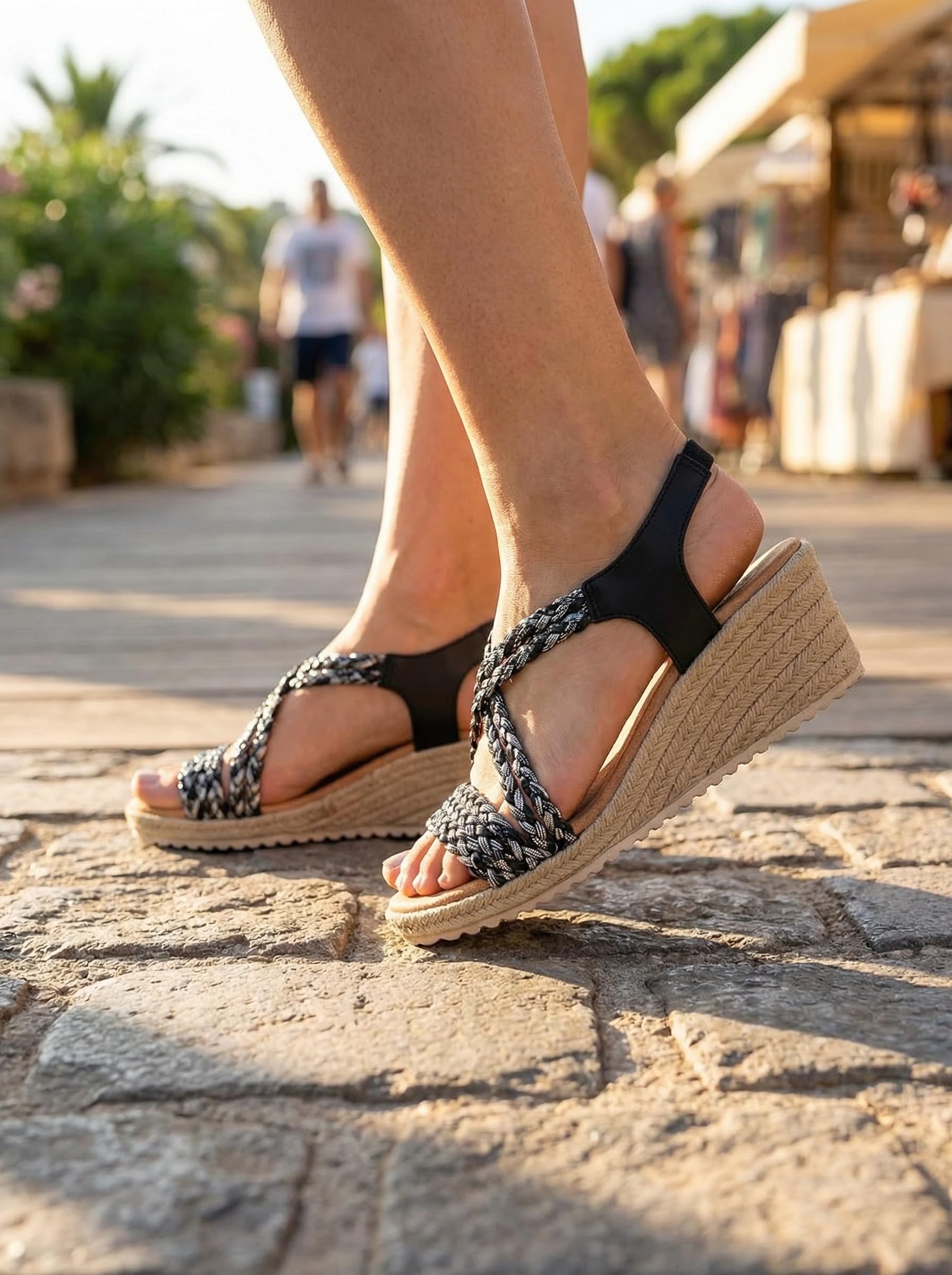 NOESLOMISMO BY DILEMA Sandalen Damen | Slides für Sommer