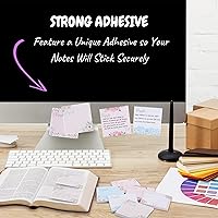 Vista 4 de Mr. Pen - Notas adhesivas florales, 3'x3', 12 blocs, notas adhesivas coloridas estéticas al por mayor